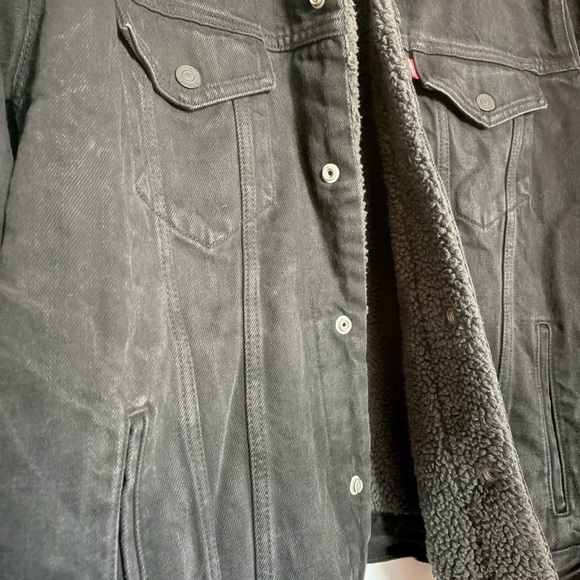 Levi Strauss & Co. Black Sherpa Jacket - Picture 2 of 5